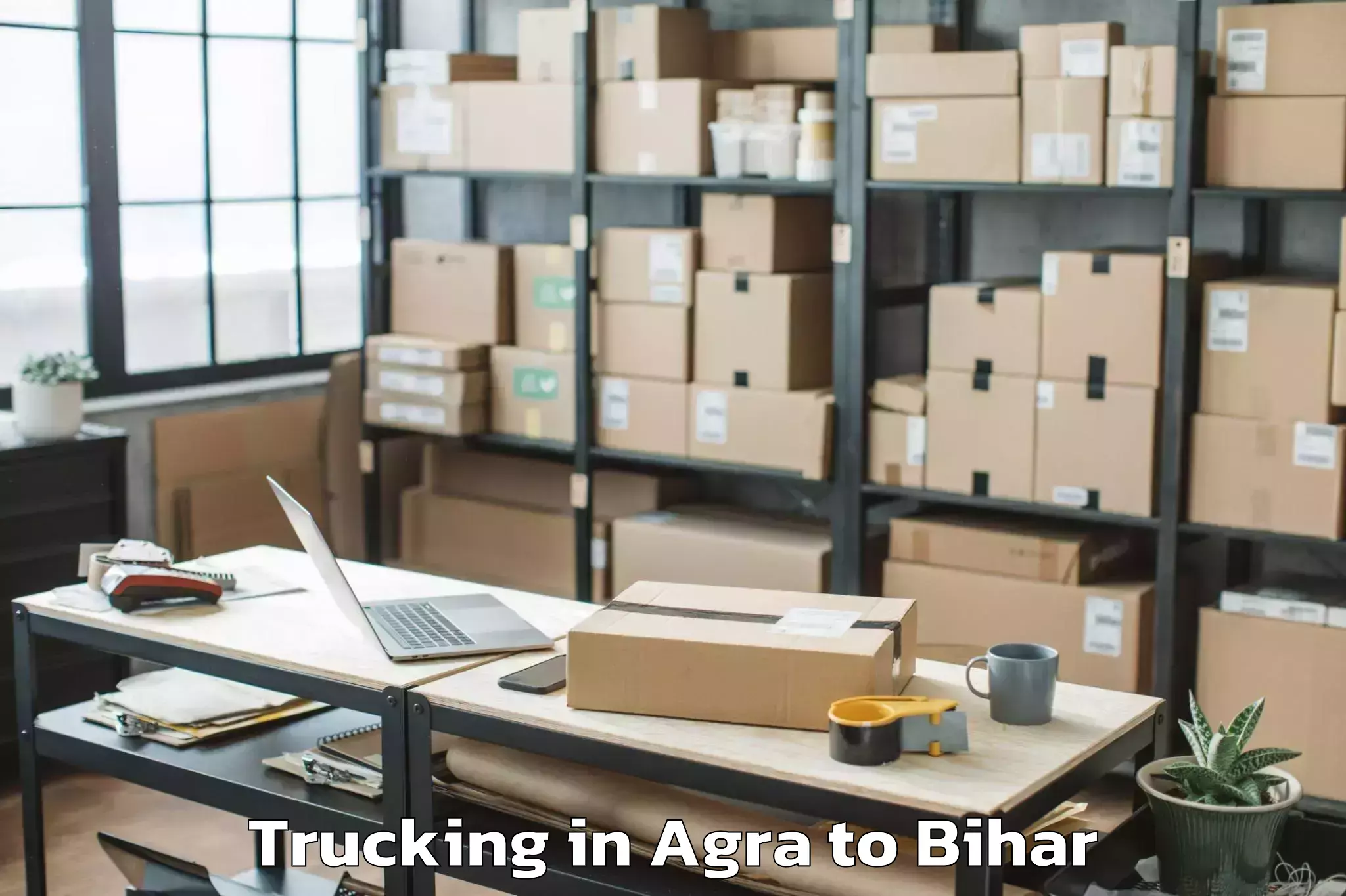 Book Agra to Chainpur Trucking Online